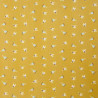 Gots Printed Cotton SPITY Mustard / Verdigris